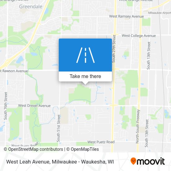 West Leah Avenue map