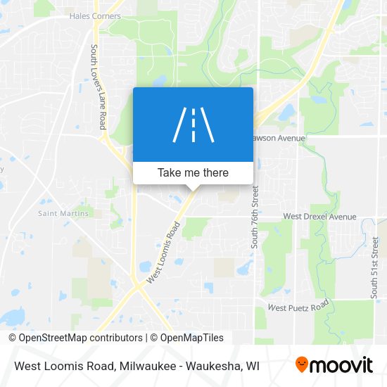 West Loomis Road map