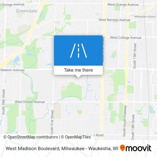 West Madison Boulevard map