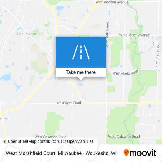 West Marshfield Court map