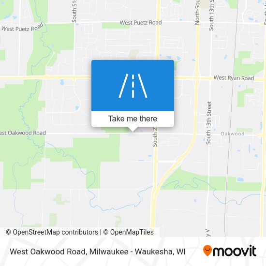 West Oakwood Road map