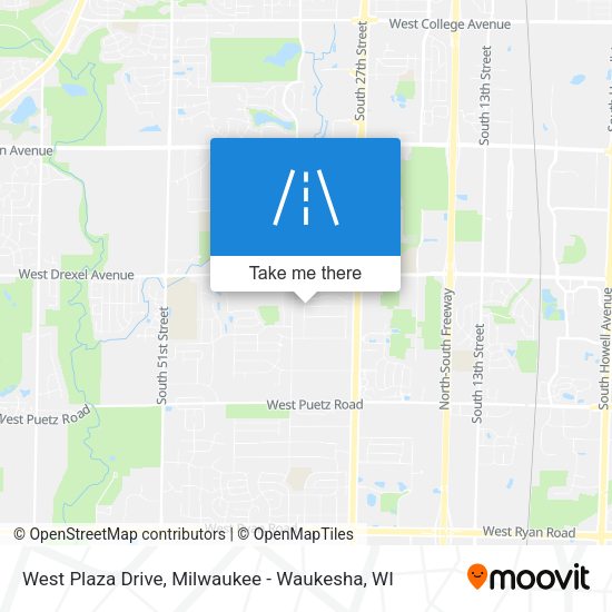 West Plaza Drive map