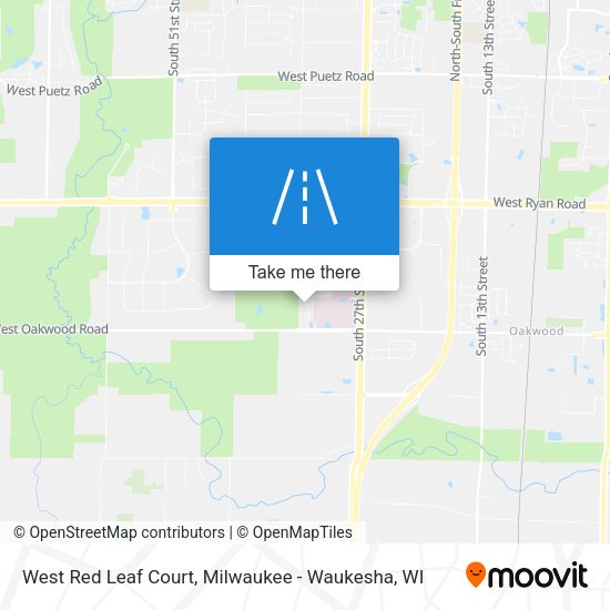 West Red Leaf Court map