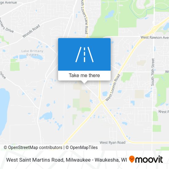 West Saint Martins Road map