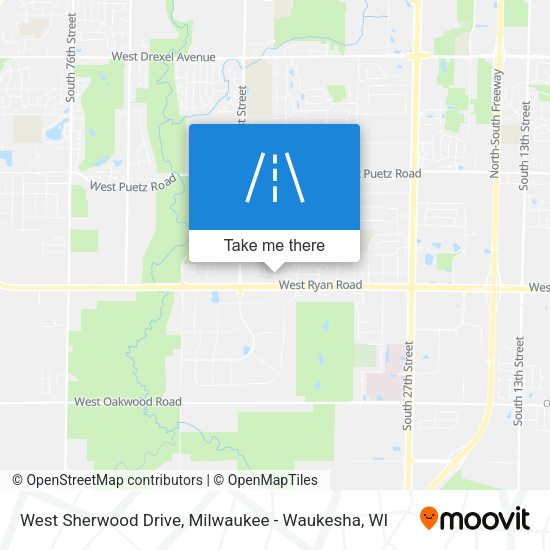 Mapa de West Sherwood Drive