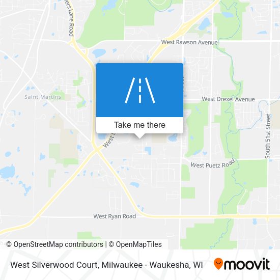 Mapa de West Silverwood Court