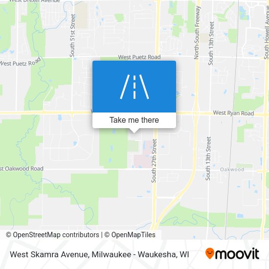West Skamra Avenue map