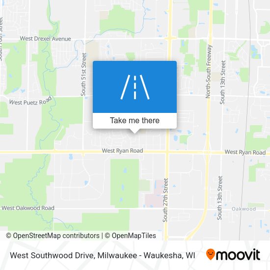Mapa de West Southwood Drive