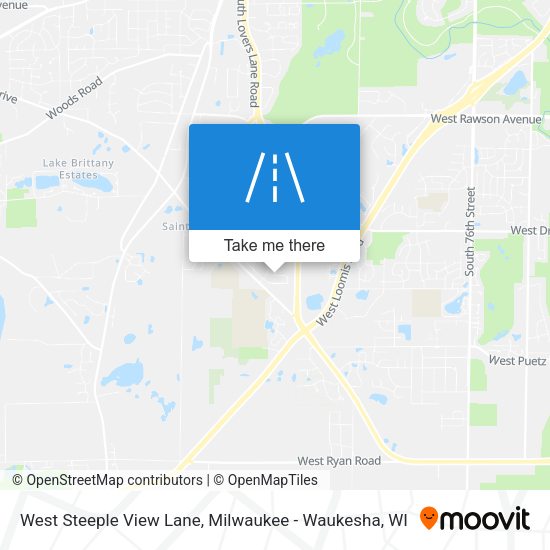 West Steeple View Lane map