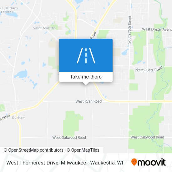 Mapa de West Thorncrest Drive