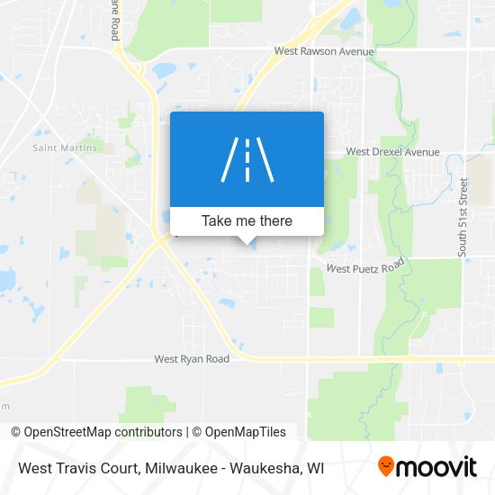 West Travis Court map
