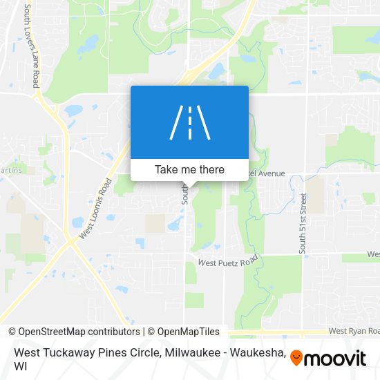 West Tuckaway Pines Circle map