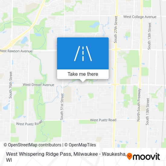 Mapa de West Whispering Ridge Pass