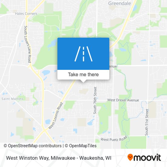 West Winston Way map