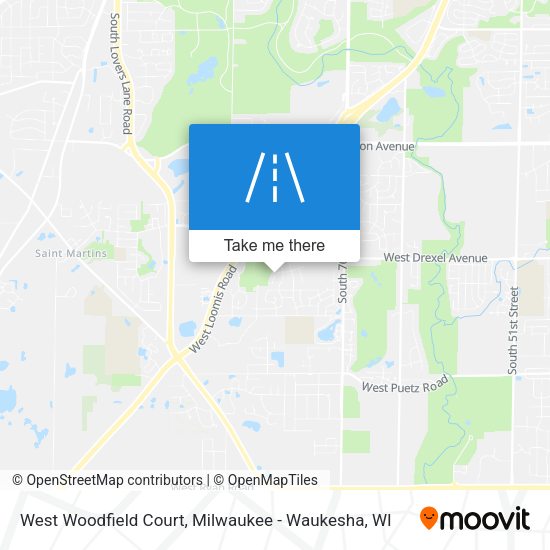 Mapa de West Woodfield Court
