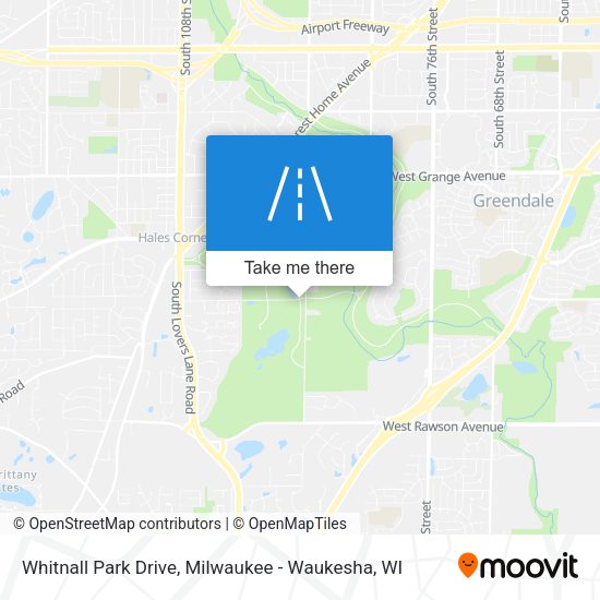 Whitnall Park Drive map