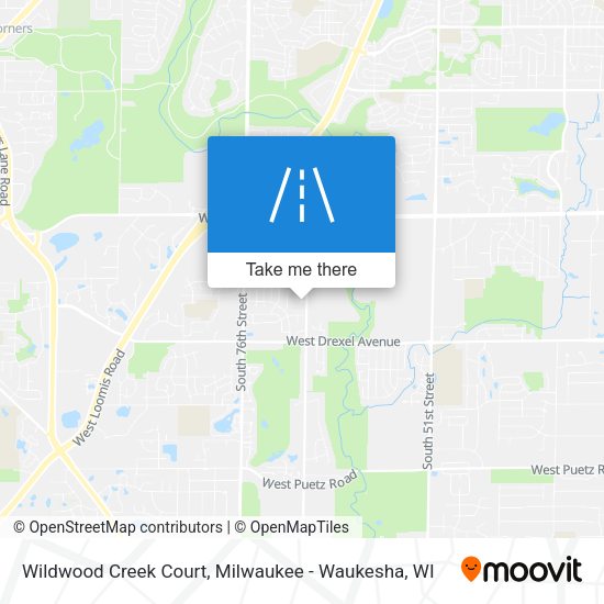 Mapa de Wildwood Creek Court