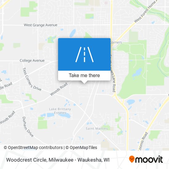 Woodcrest Circle map