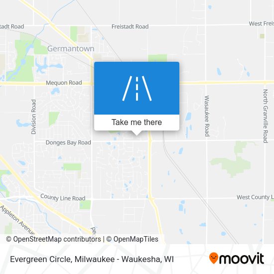 Evergreen Circle map