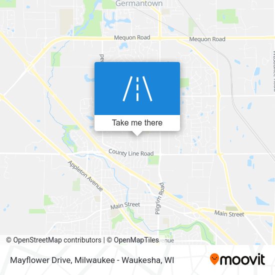 Mayflower Drive map