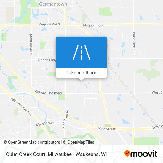 Mapa de Quiet Creek Court