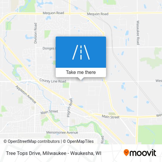 Tree Tops Drive map