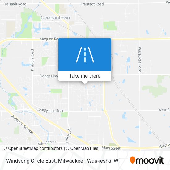 Windsong Circle East map