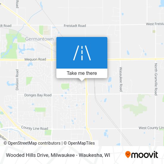 Wooded Hills Drive map