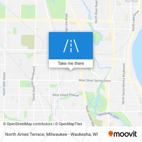 North Ames Terrace map