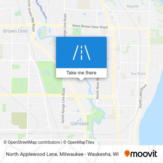 North Applewood Lane map