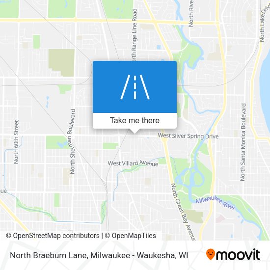North Braeburn Lane map