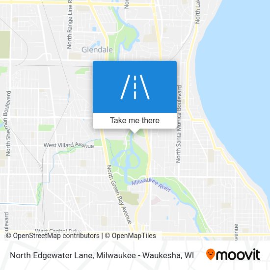 North Edgewater Lane map