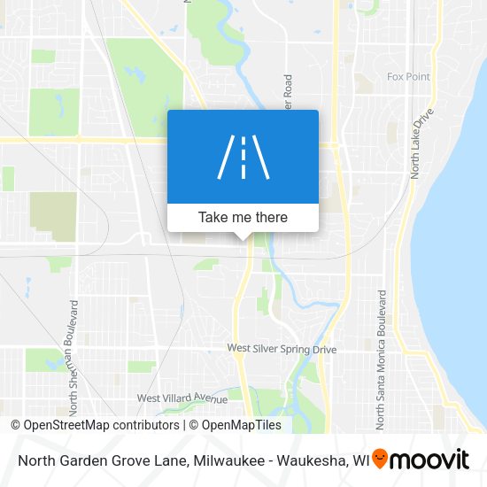North Garden Grove Lane map
