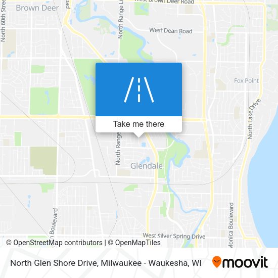 Mapa de North Glen Shore Drive