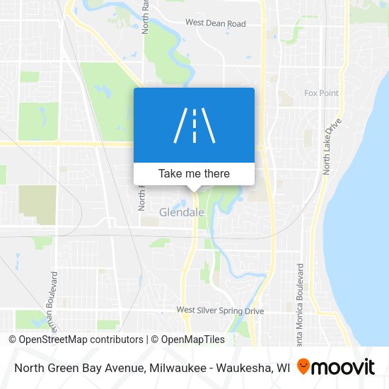 North Green Bay Avenue map