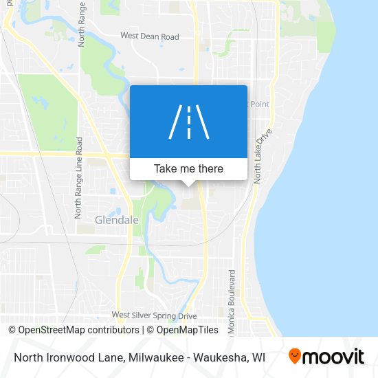 North Ironwood Lane map
