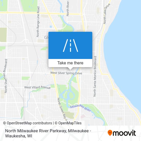 North Milwaukee River Parkway map