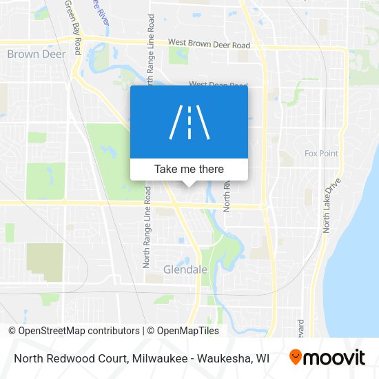 North Redwood Court map