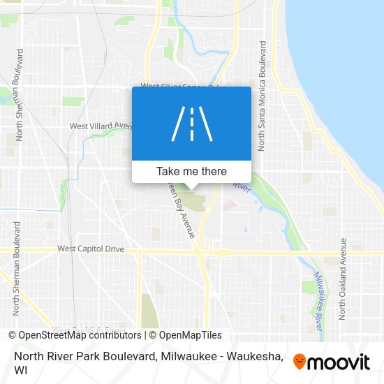 North River Park Boulevard map