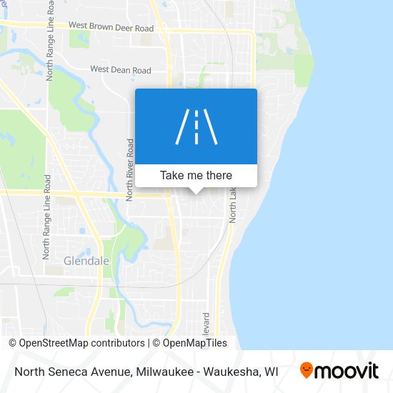 North Seneca Avenue map