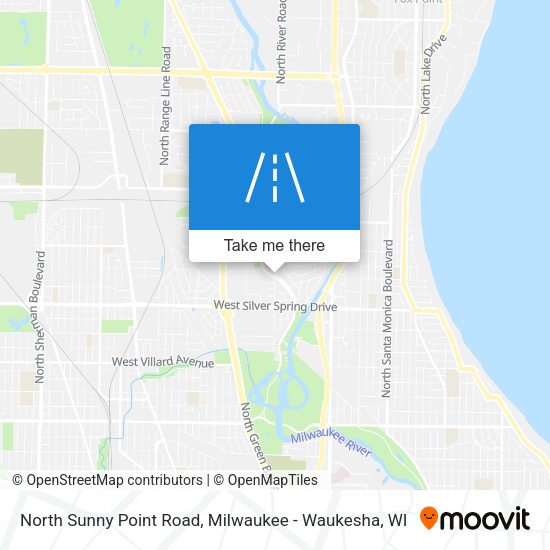 North Sunny Point Road map