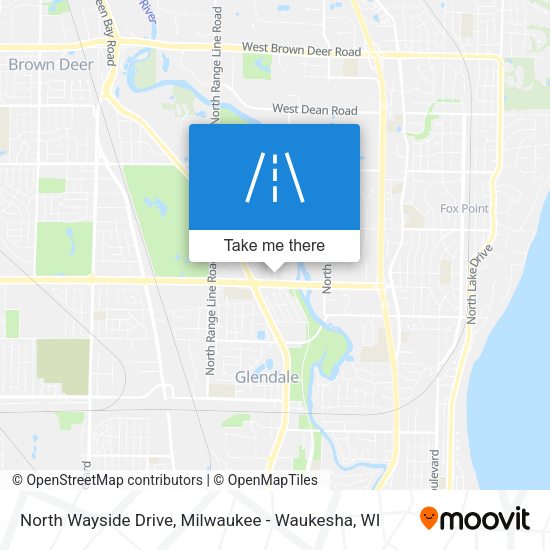 North Wayside Drive map