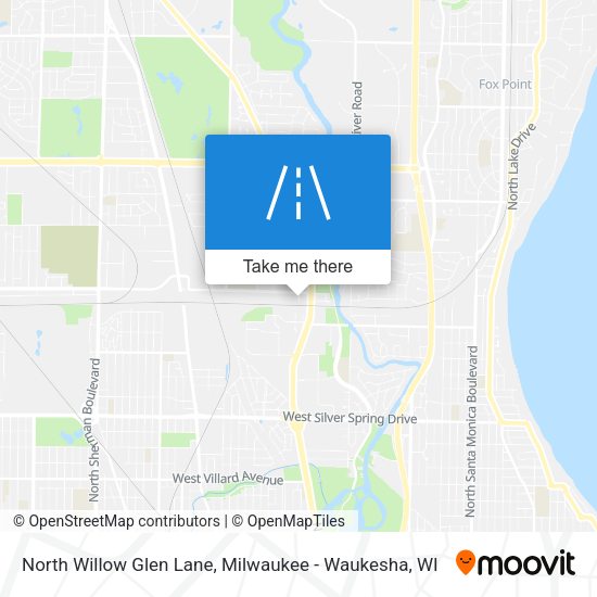 North Willow Glen Lane map