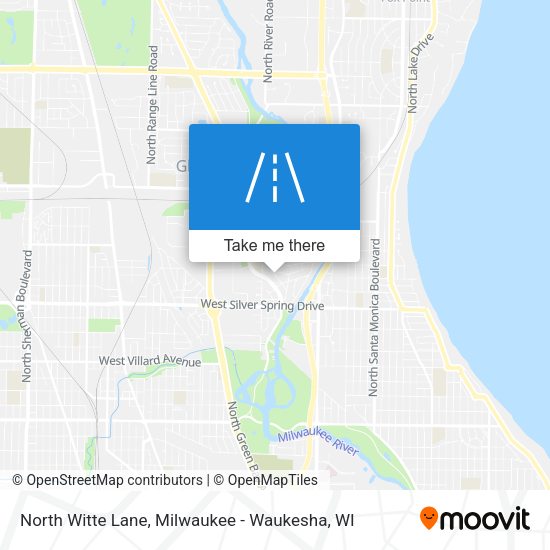 North Witte Lane map