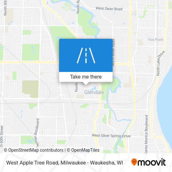 West Apple Tree Road map