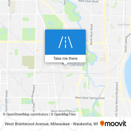 Mapa de West Brantwood Avenue
