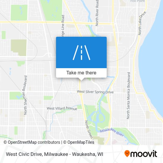 West Civic Drive map