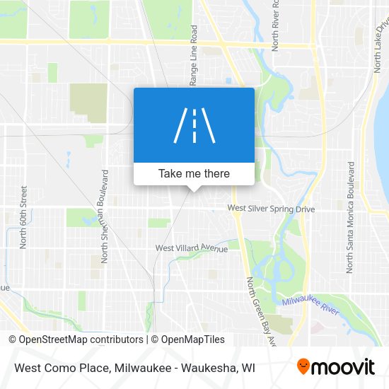 West Como Place map