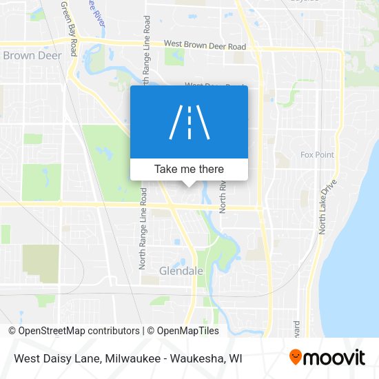 West Daisy Lane map