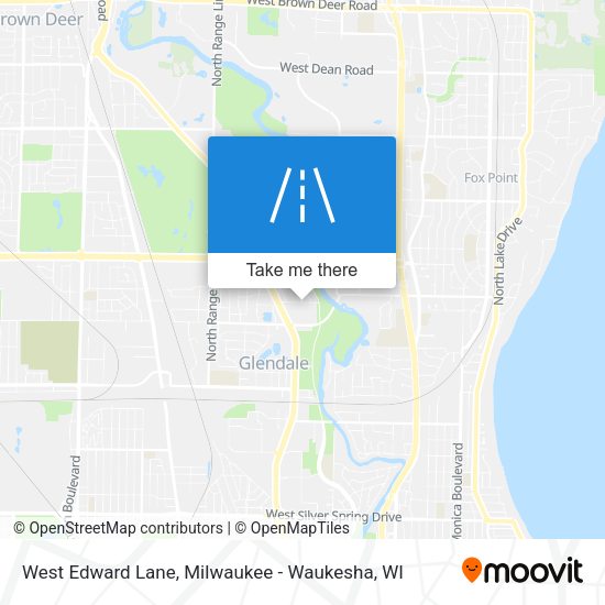 West Edward Lane map